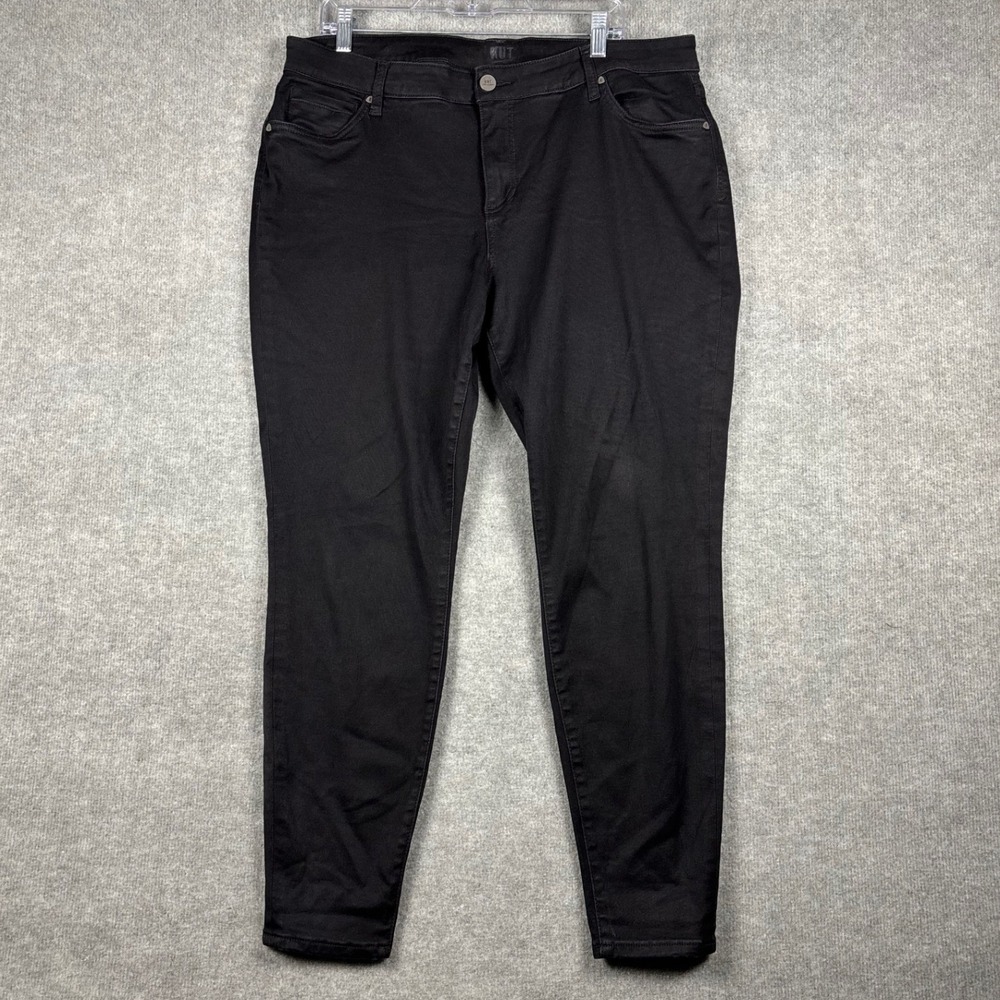 KUT from‎ the Kloth SP041GK8 Skinny Jeans Stretch Plus Size 16W Black